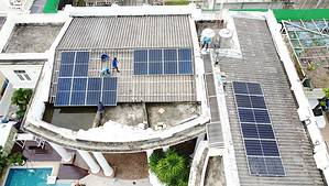 ติดโซล่าเซลล์ บ้านคุณหมอ 14 kw จอมทอง กรุงเทพ